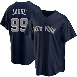 Outerstuff Aaron Judge New York Yankees #99 Youth 8-20 Navy Cool Base Alternate Replica Jersey