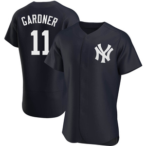 Men's New York Yankees Brett Gardner Authentic Navy Alternate Jersey