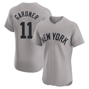 Men's New York Yankees Brett Gardner Elite Gray Road Jersey