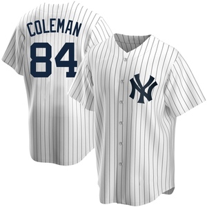 Men's New York Yankees Carson Coleman Replica White Home Jersey