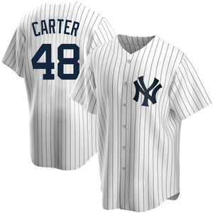 Chris Carter New York Yankees Men's Navy Backer Long Sleeve T-Shirt 