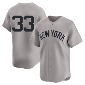 Men's New York Yankees David Wells Limited Gray Away 2nd Jersey