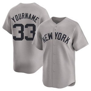 Men's New York Yankees David Wells Limited Gray Away Jersey