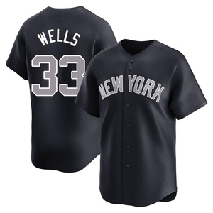 Men's New York Yankees David Wells Limited Navy Alternate Jersey