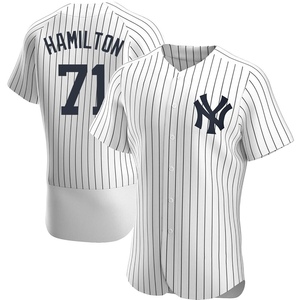 Ian Hamilton Men's New York Yankees Alternate Jersey - Black Golden Replica