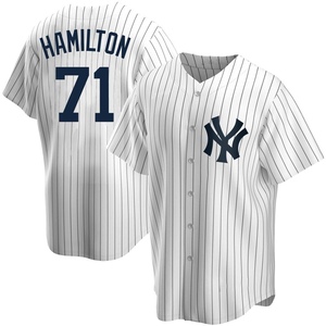 Ian Hamilton Men's New York Yankees Alternate Jersey - Black Golden Replica