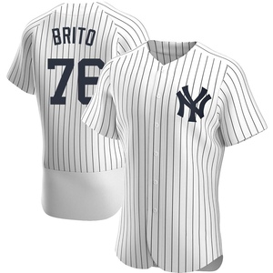 Jhony Brito New York Yankees Women's Navy Base Runner Tri-Blend T-Shirt 