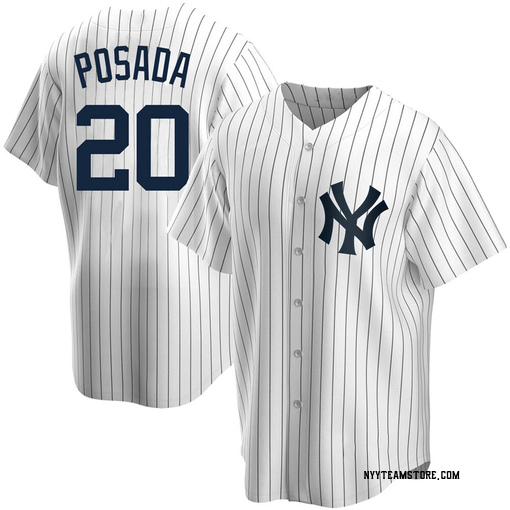 Jorge Posada Men's New York Yankees Snake Skin City Jersey - Black