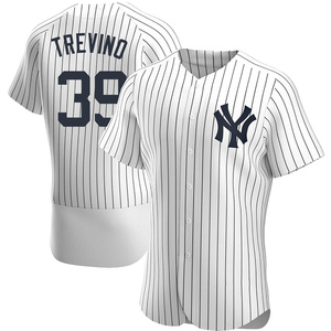 Fanmade New York Yankees #39 Jose Trevino White 3D Print Baseball Shirt  S-5XL
