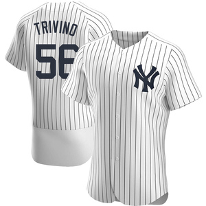 Lou Trivino New York Yankees Home White Baseball Player Jersey — Ecustomily