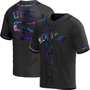 Men's New York Yankees Scott Effross Replica Black Holographic Alternate Jersey