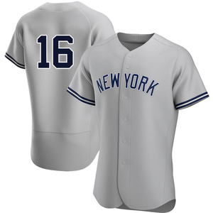 Men's New York Yankees Whitey Ford Authentic White Gray Road Jersey