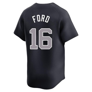 Men's New York Yankees Whitey Ford Limited White Navy Alternate Jersey