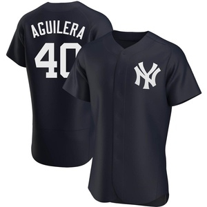 Men's New York Yankees Yedrinson Aguilera Authentic Navy Alternate Jersey