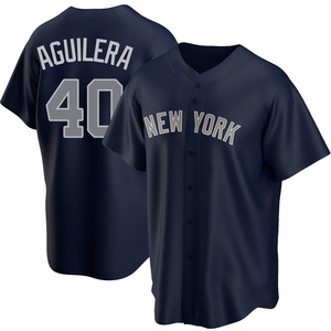 Men's New York Yankees Yedrinson Aguilera Replica Navy Alternate Jersey