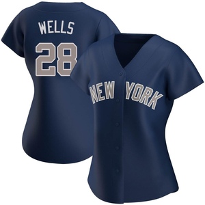 Women's New York Yankees Austin Wells Authentic Navy Alternate Jersey