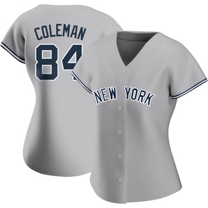 Women's New York Yankees Carson Coleman Authentic Gray Road Name Jersey