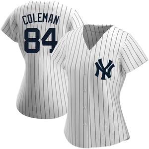 Women's New York Yankees Carson Coleman Authentic White Home Name Jersey