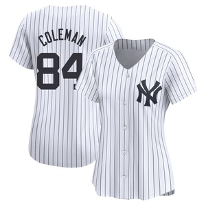 Women's New York Yankees Carson Coleman Limited White Yankee Home Jersey