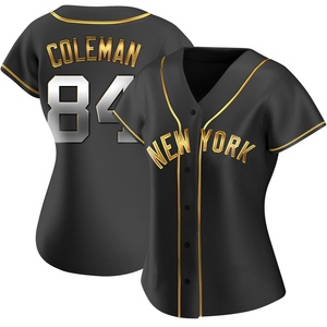 Women's New York Yankees Carson Coleman Replica Black Golden Alternate Jersey