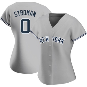 Women's New York Yankees Marcus Stroman Authentic Gray Road Name Jersey