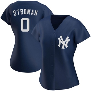 Women's New York Yankees Marcus Stroman Authentic Navy Alternate Team Jersey