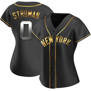 Women's New York Yankees Marcus Stroman Replica Black Golden Alternate Jersey