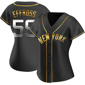 Women's New York Yankees Scott Effross Replica Black Golden Alternate Jersey