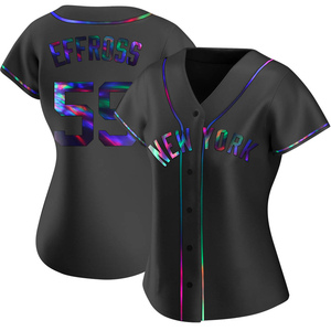 Women's New York Yankees Scott Effross Replica Black Holographic Alternate Jersey