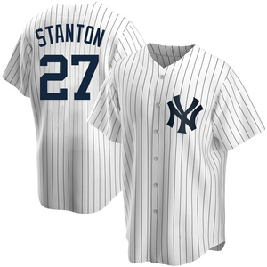 Giancarlo Stanton New York Yankees Youth Navy Backer Long Sleeve T