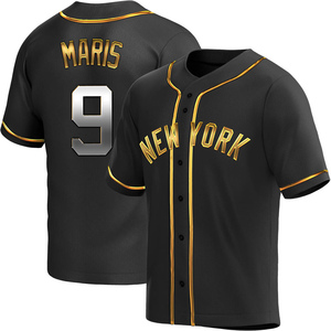 Majestic New York Yankees ROGER MARIS Sewn Baseball JERSEY GRAY –